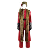 The Christmas Chronicles Santa Claus Cosplay Costume Red Shearling Coat Outfit Deluxe Version For Sale
